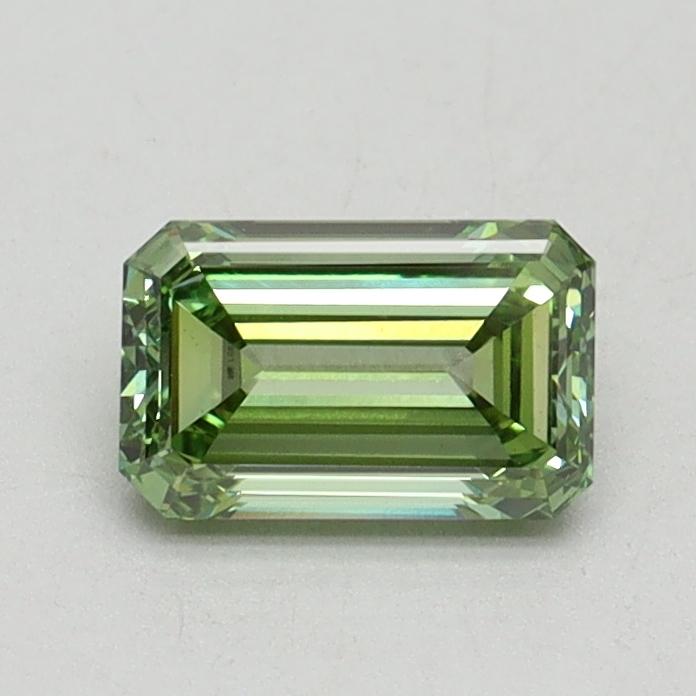 0.70 Ct. Fancy Intense Green Emerald Lab Grown Diamond