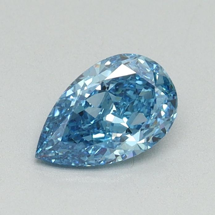 0.54 Ct. Fancy Vivid Blue Pear Lab Grown Diamond