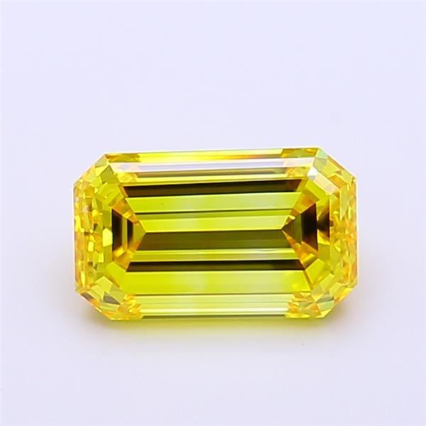 1.66 Ct. Fancy Intense  Yellow Emerald Lab Grown Diamond