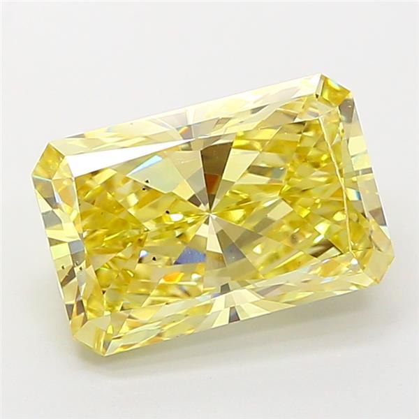 4.51 Ct. Fancy Intense Yellow Radiant Lab Grown Diamond