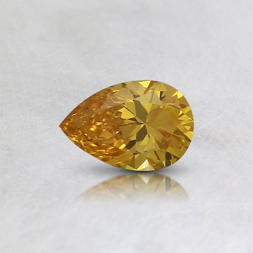 0.30 Ct. Fancy Intense Orange-Yellow Pear Lab Grown Diamond