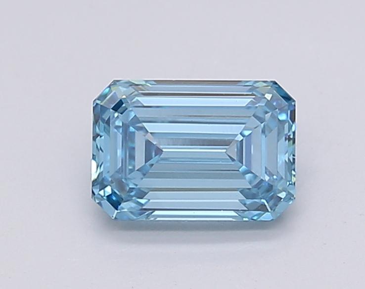 1.02 Ct. Fancy Vivid Blue Emerald Lab Grown Diamond
