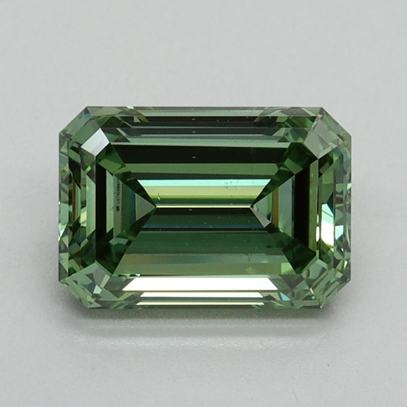 1.51 Ct. Fancy Vivid Green Emerald Lab Grown Diamond