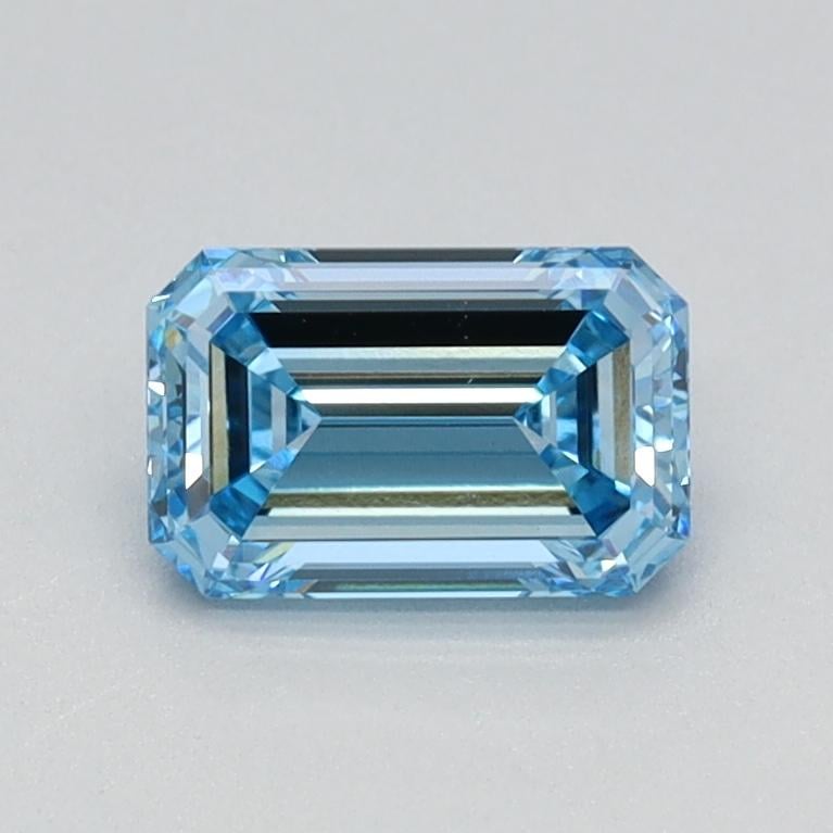 0.67 Ct. Fancy Intense Blue Emerald Lab Grown Diamond