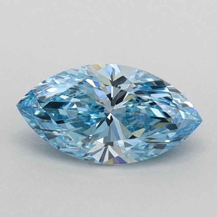0.46 Ct. Fancy Vivid Blue Marquise Lab Grown Diamond