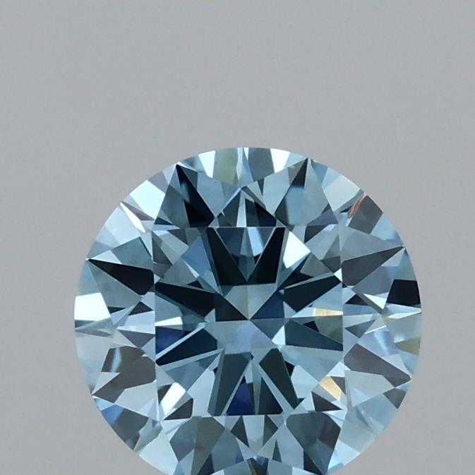 1.10 Ct. Fancy Vivid Blue Round Lab Grown Diamond