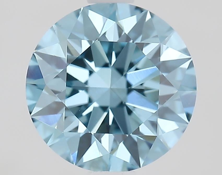 1.52 Ct. Fancy Vivid Blue Round Lab Grown Diamond