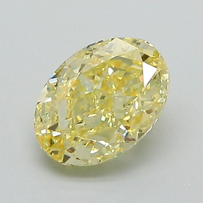 1.00 Ct. Fancy Intense Yellow Oval Lab Grown Diamond