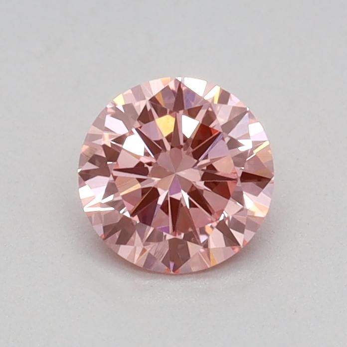 0.37 Ct. Fancy Vivid Pink Round Lab Grown Diamond