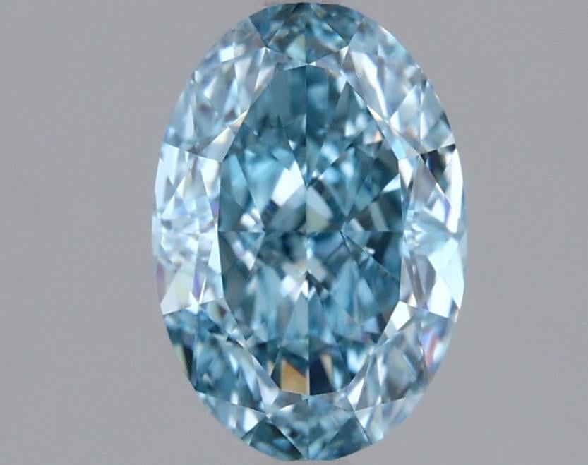 1.54 Ct. Fancy Vivid  Blue Oval Lab Grown Diamond