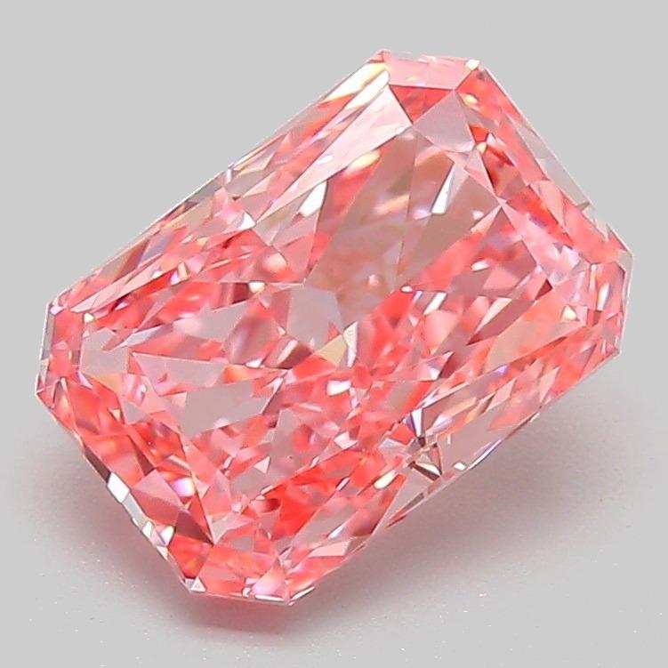 2.07 Ct. Fancy Vivid Pink Radiant Lab Grown Diamond
