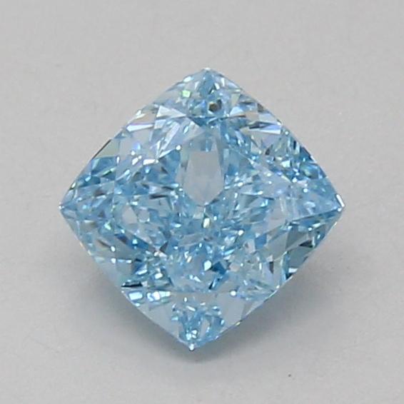 1.00 Ct. Fancy Vivid Blue Cushion Lab Grown Diamond
