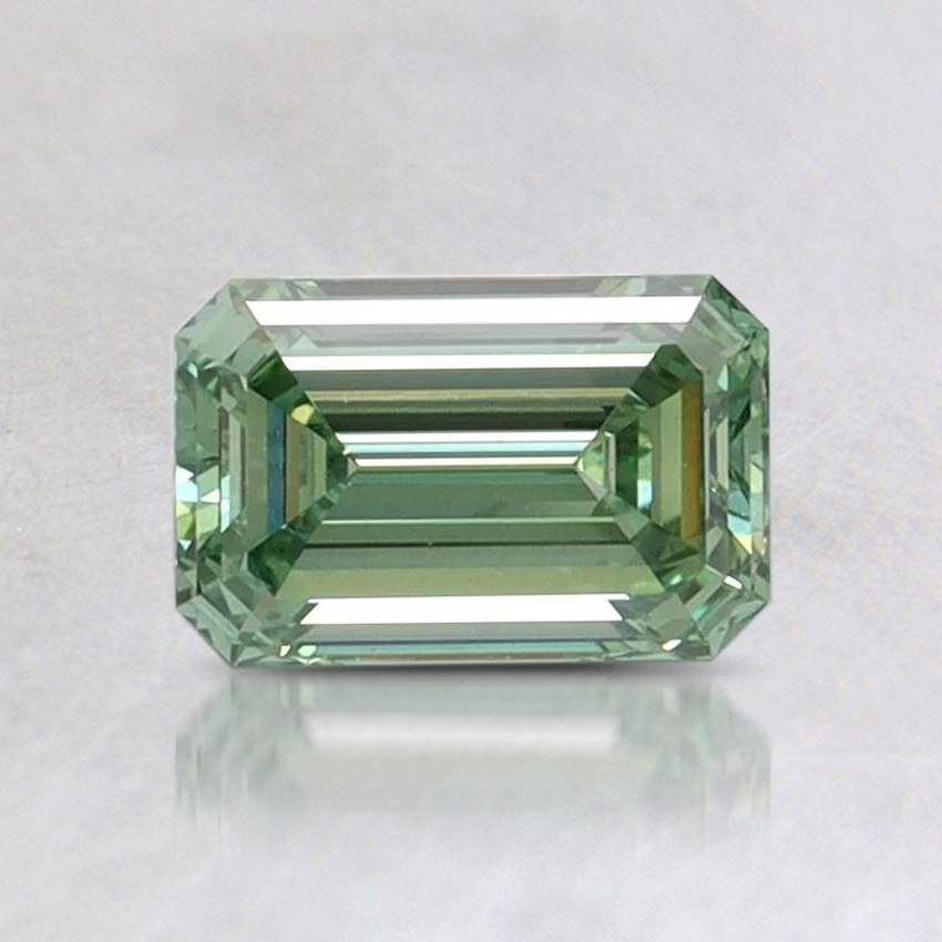0.73 Ct. Fancy Vivid Pacific Green Emerald Lab Grown Diamond