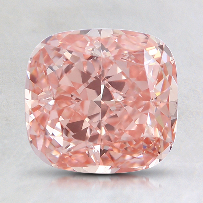 2.01 Ct. Fancy Intense Orangy Pink Cushion Lab Grown Diamond