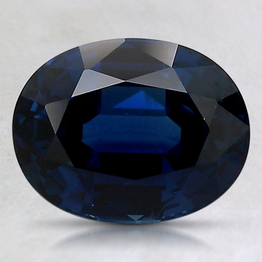 9.2x7.1mm Blue Oval Sapphire