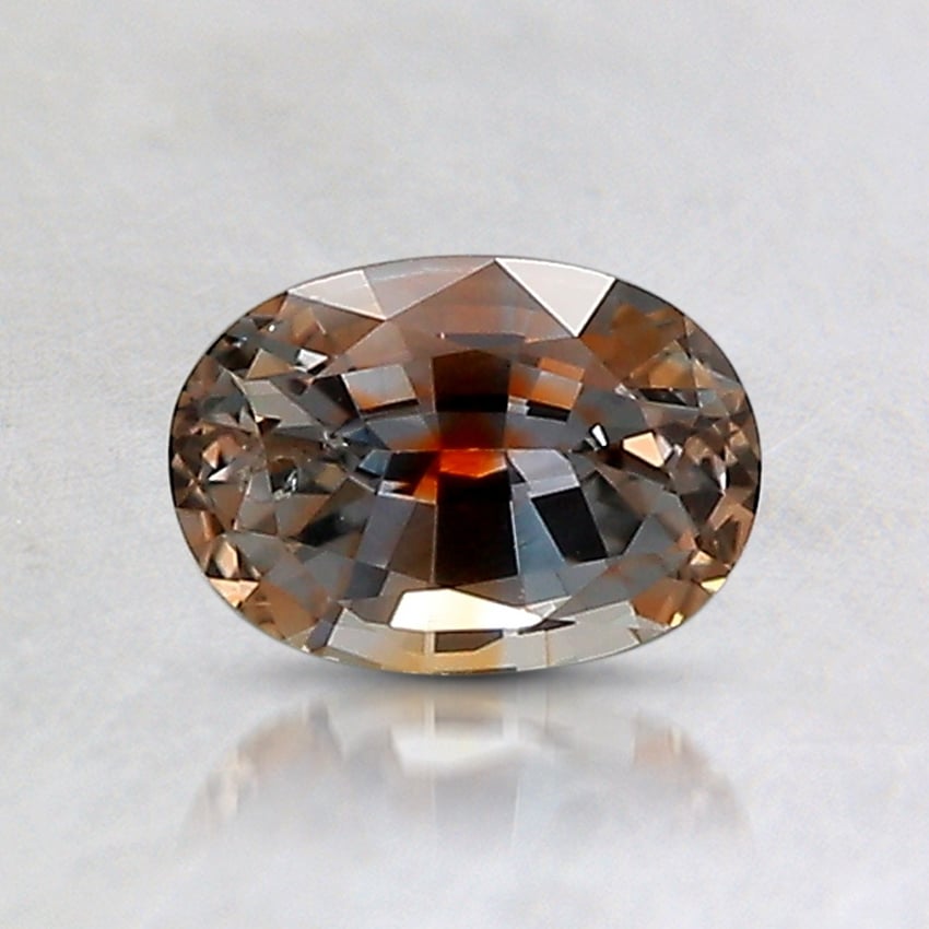 6.5x4.6mm Parti-Color Oval Montana Sapphire