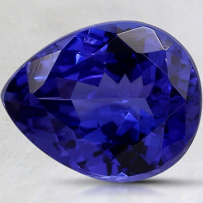 11x8.8mm Purple Pear Tanzanite