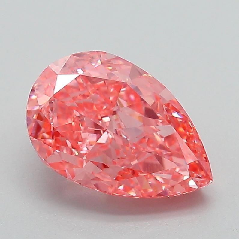 1.95 Ct. Fancy Vivid Pink Pear Lab Grown Diamond