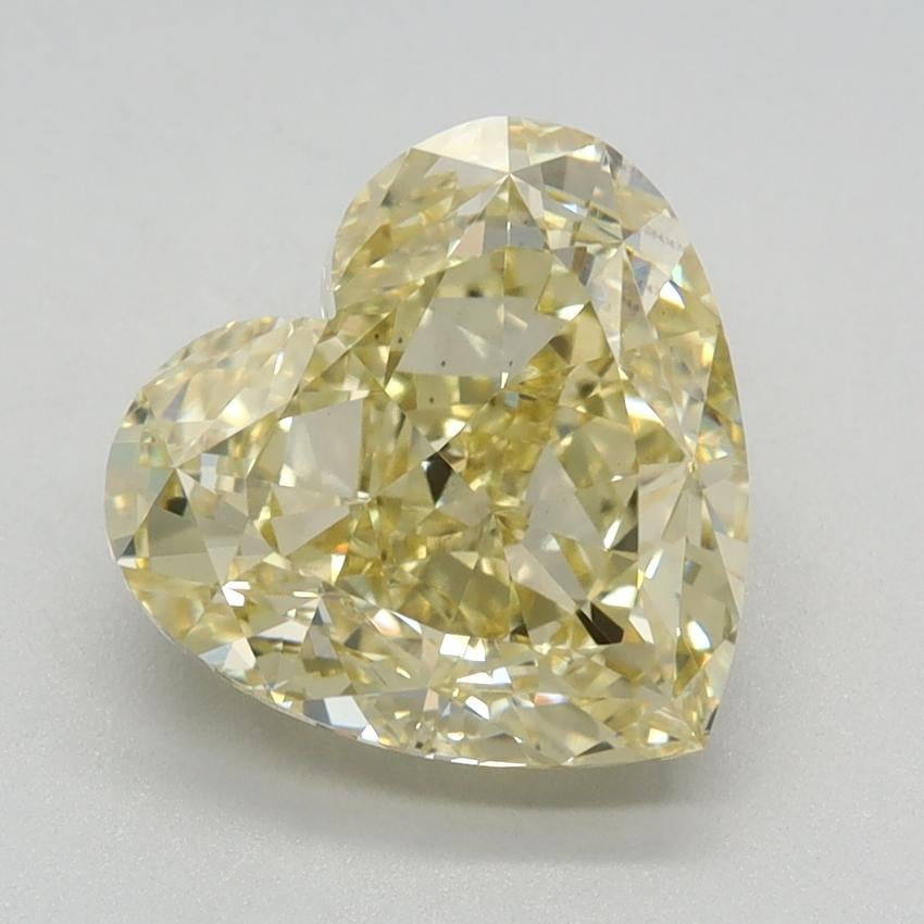 2.88 Ct. Fancy Intense Yellow Heart Lab Grown Diamond