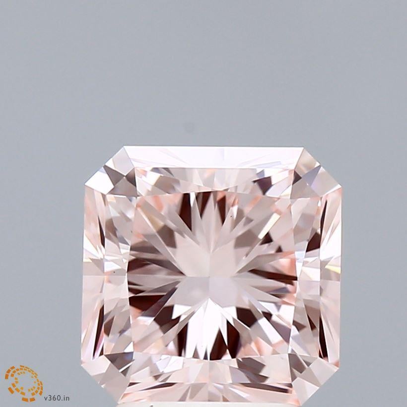 3.04 Ct. Fancy Pink Radiant Lab Grown Diamond