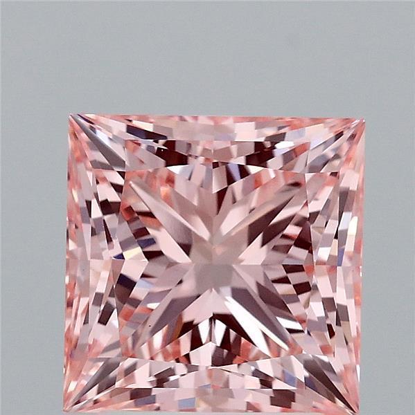 3.00 Ct. Fancy Intense Pink Princess Lab Grown Diamond