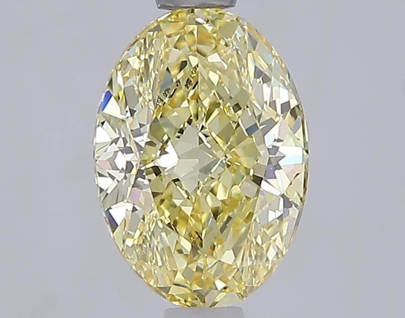 1.57 Ct. Fancy Intense  Yellow Oval Lab Grown Diamond