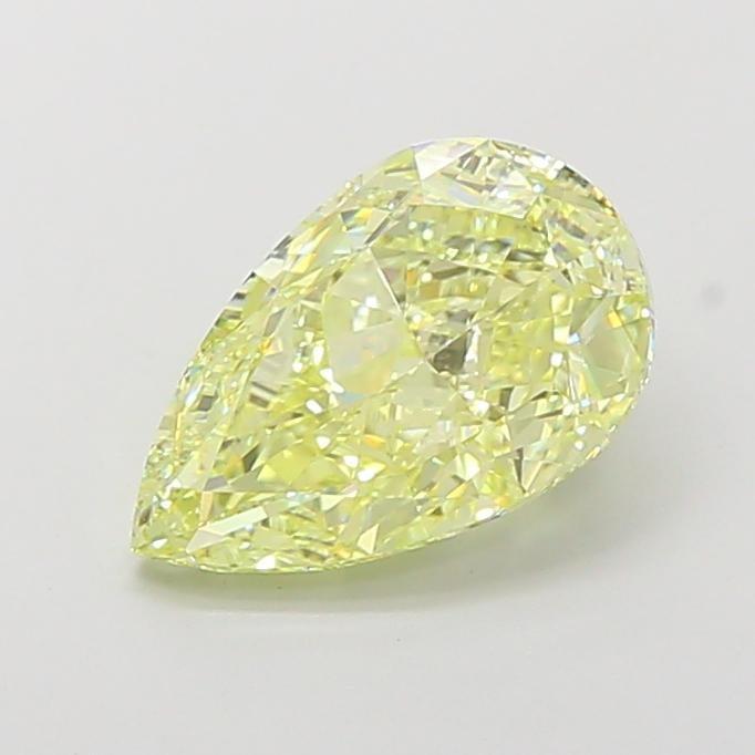 4.08 Ct. Fancy Fancy Yellow Pear Lab Grown Diamond