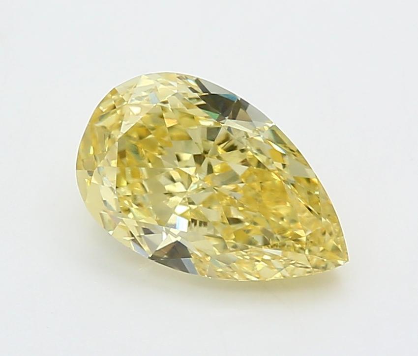 2.10 Ct. Fancy Intense  Yellow Pear Lab Grown Diamond