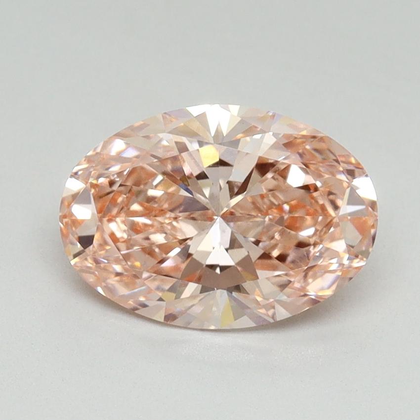 1.69 Ct. Fancy Intense Pink Oval Lab Grown Diamond