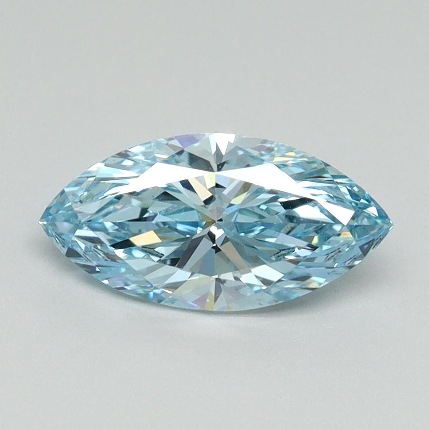 1.03 Ct. Fancy Vivid Blue Marquise Lab Grown Diamond