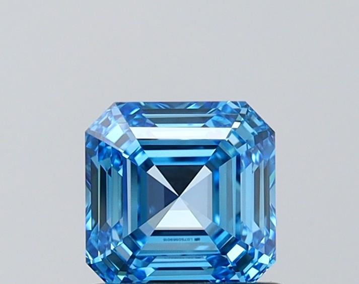 1.03 Ct. Fancy Vivid  Blue Asscher Lab Grown Diamond