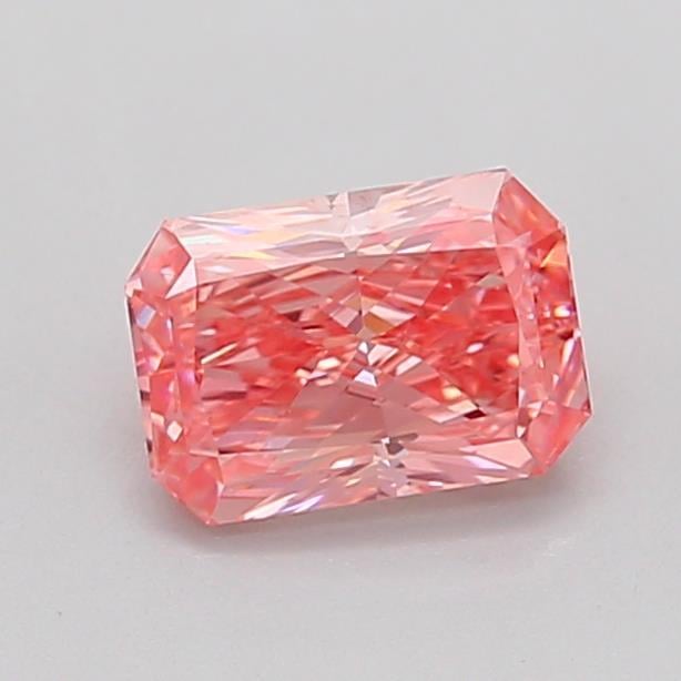 0.91 Ct. Fancy Vivid  Pink Radiant Lab Grown Diamond