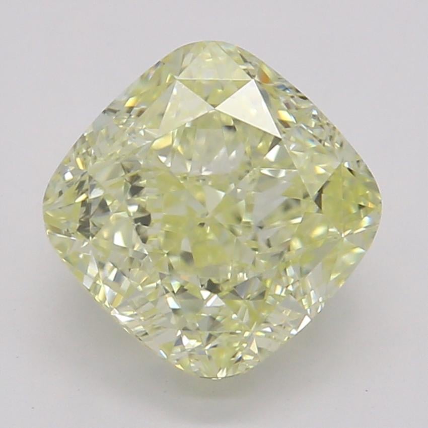 1.34 Ct. Fancy Light Yellow Cushion Diamond