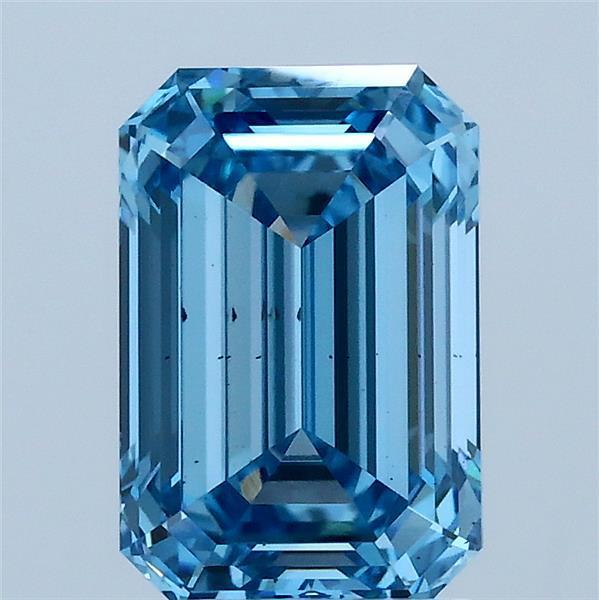 2.06 Ct. Fancy Vivid Blue Emerald Lab Grown Diamond