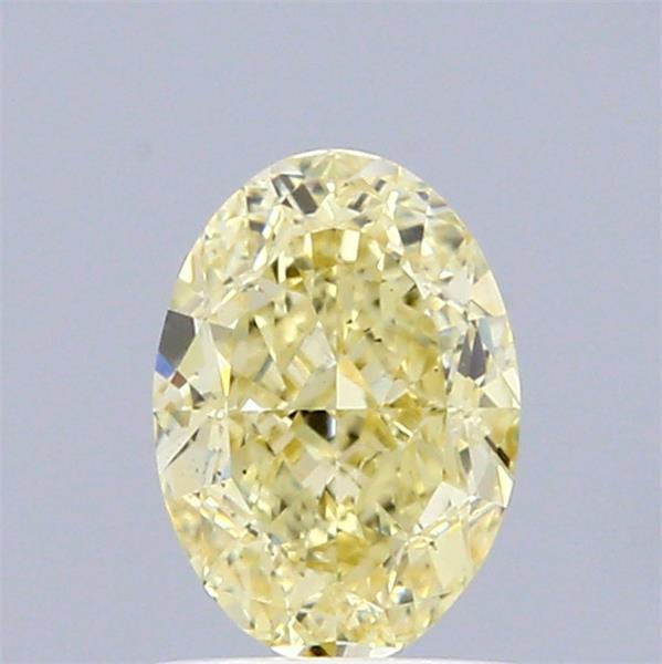 1.06 Ct. Fancy Intense  Yellow Oval Lab Grown Diamond