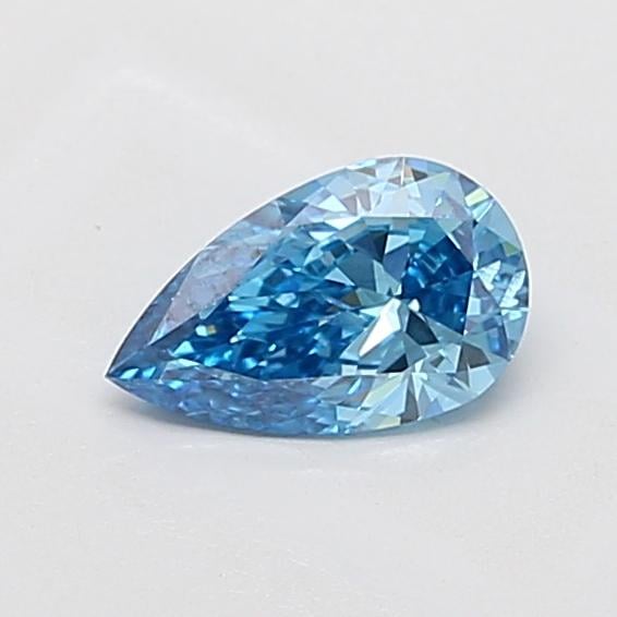 0.82 Ct. Fancy Vivid Blue Pear Lab Grown Diamond