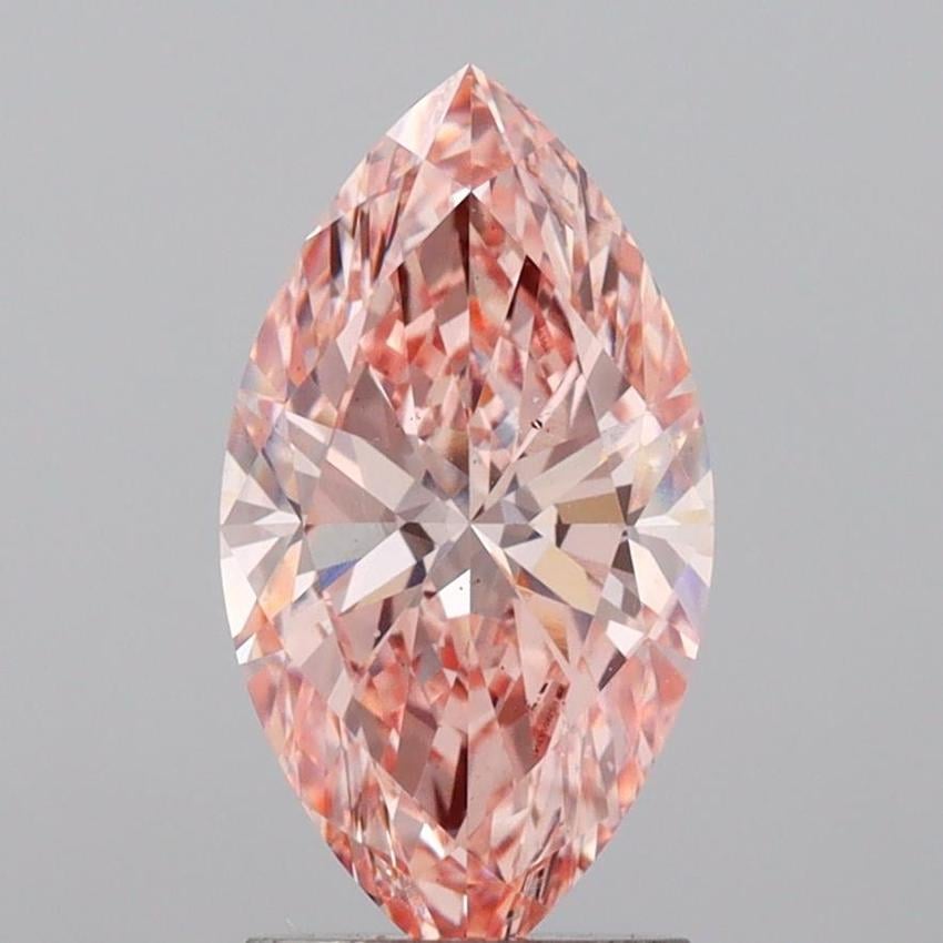 2.01 Ct. Fancy Intense Pink Marquise Lab Grown Diamond