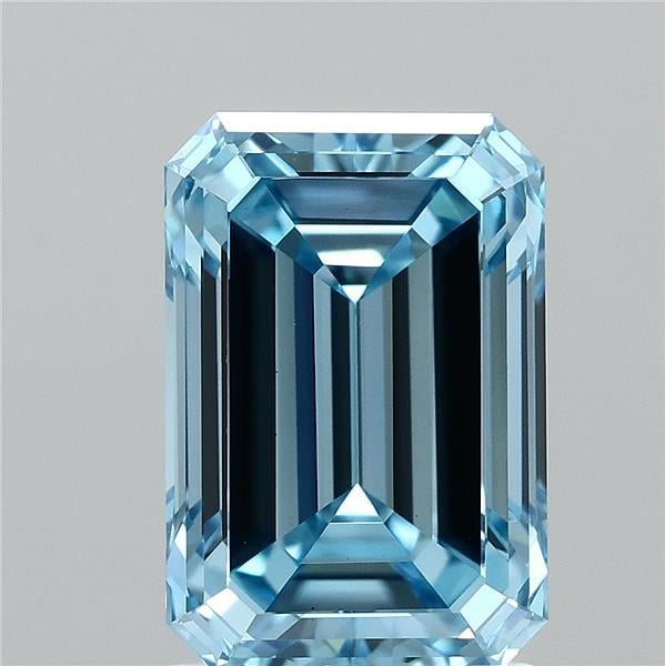2.00 Ct. Fancy Vivid Blue Emerald Lab Grown Diamond