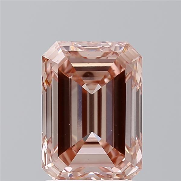 2.39 Ct. Fancy Intense Brownish Pink Emerald Lab Grown Diamond