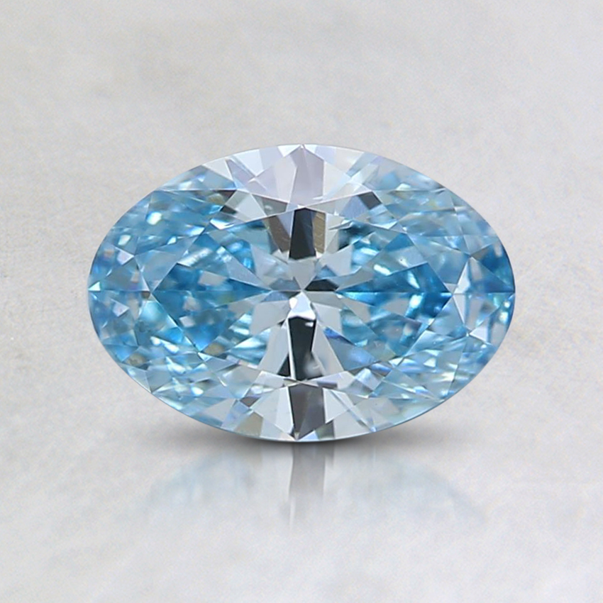 0.65 Ct. Fancy Blue  Oval Lab Created Diamond