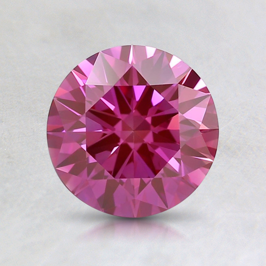1.02 Ct. Fancy Vivid Purplish Pink Round Lab Grown Diamond