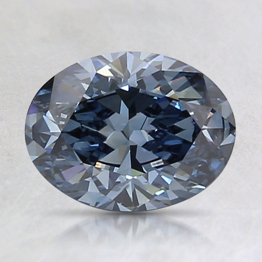 1.22 Ct. Fancy Deep Blue Oval Lab Created Diamond