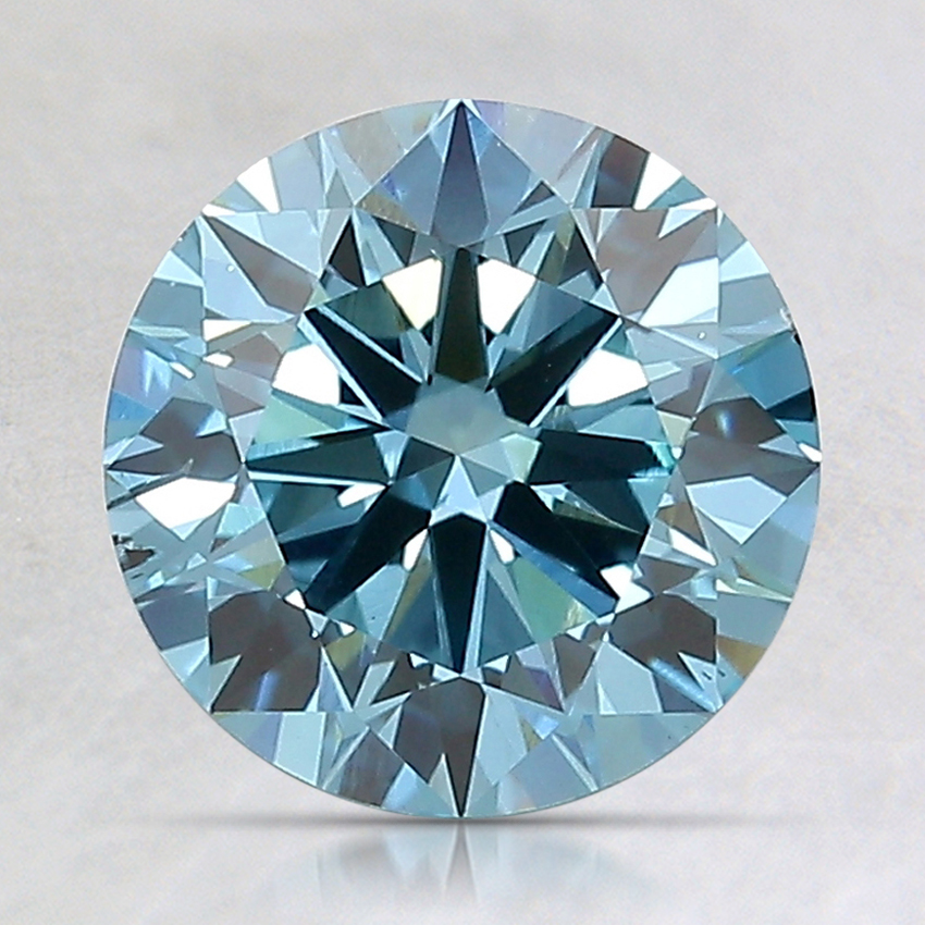 2.01 Ct. Fancy Intense Blue Round Lab Created Diamond