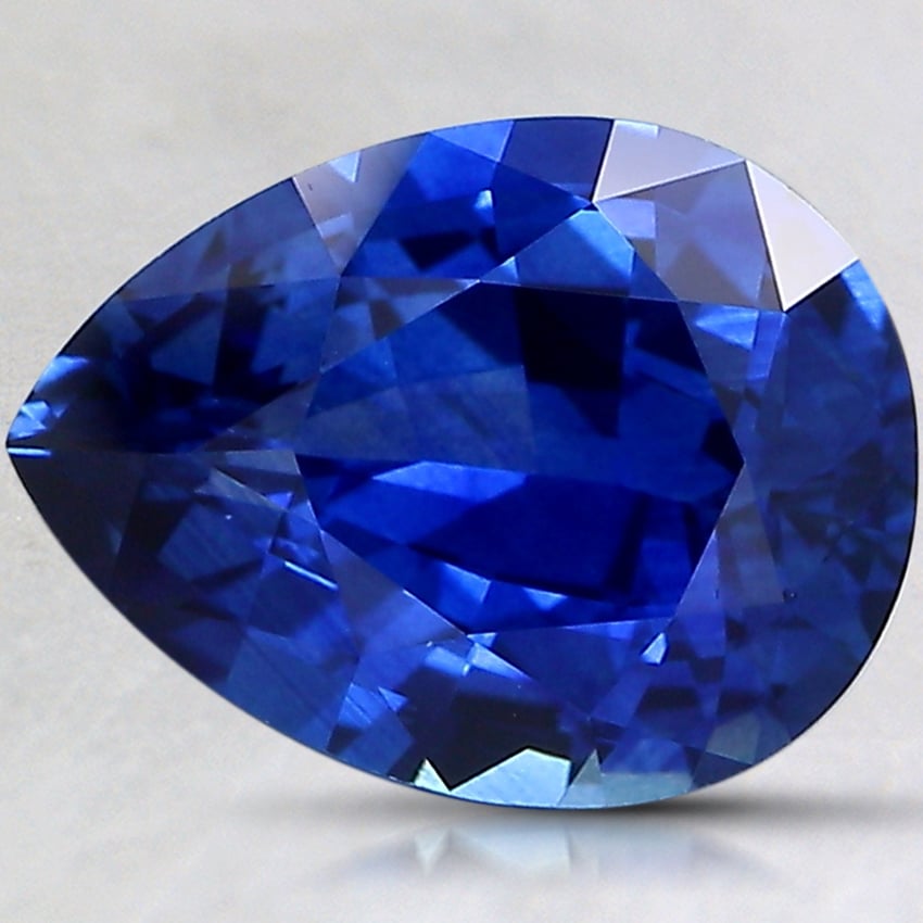 10.3x7.8mm Premium Blue Pear Sapphire