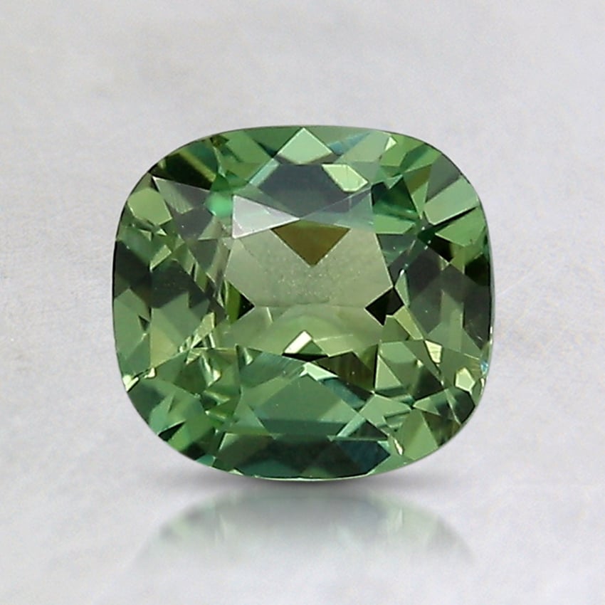 6.5x6mm Green Cushion Sapphire