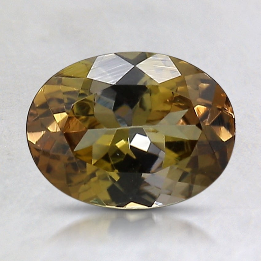 8.1x6.1mm Parti-Color Oval Tanzanite