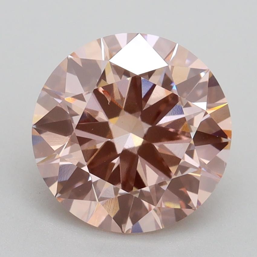 2.61 Ct. Fancy Intense Pink Round Lab Grown Diamond