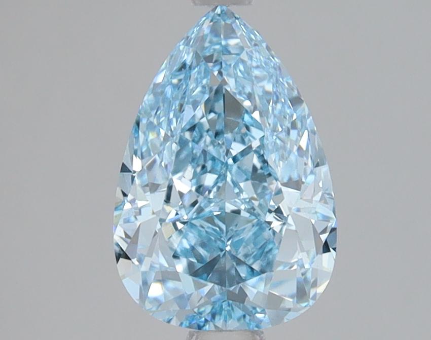 1.56 Ct. Fancy Vivid Blue Pear Lab Grown Diamond