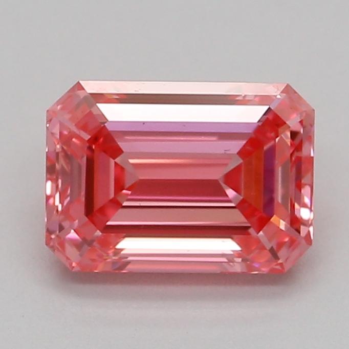 0.73 Ct. Fancy Vivid Pink Emerald Lab Grown Diamond