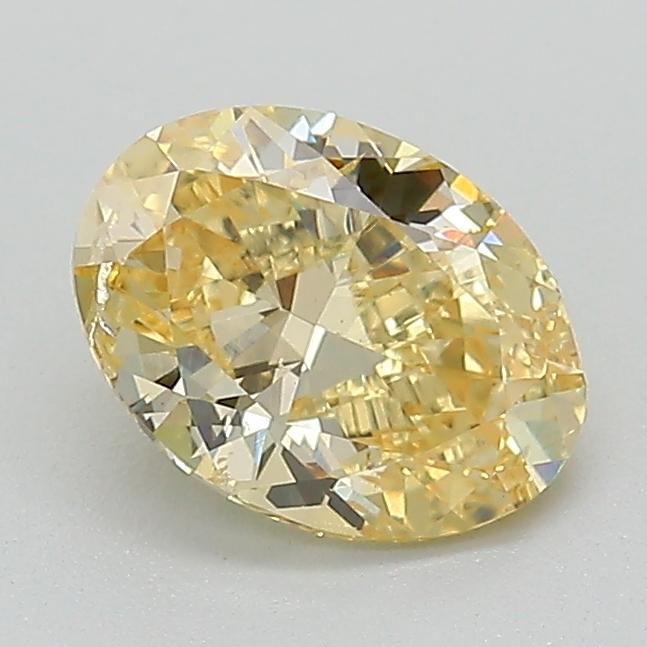 1.00 Ct. Fancy Intense Yellow Oval Lab Grown Diamond